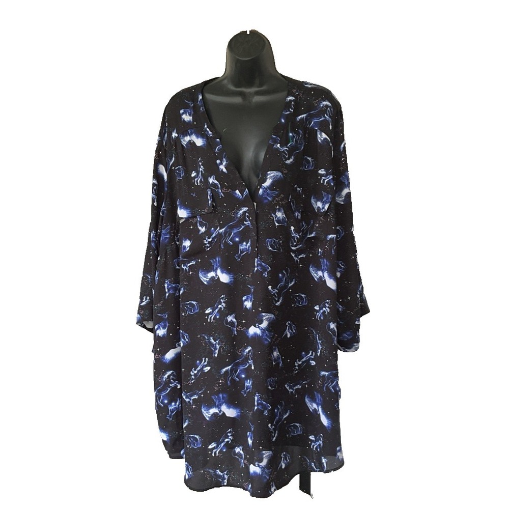 Wizarding World of Harry Potter Harper Tunic Ravenclaw Geek Chic Plus‎ Sz 5X EUC